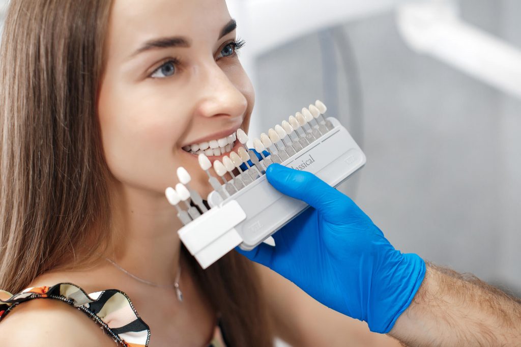 woman choosing her dental implants from Miramar